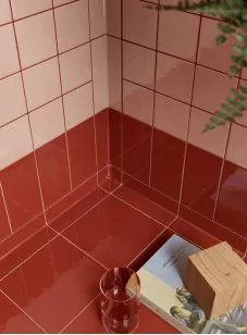 Керамогранит Mutina Din Red Glossy 7.4x15 KGDG39