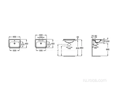 Раковина Roca Carmen 3270A5563