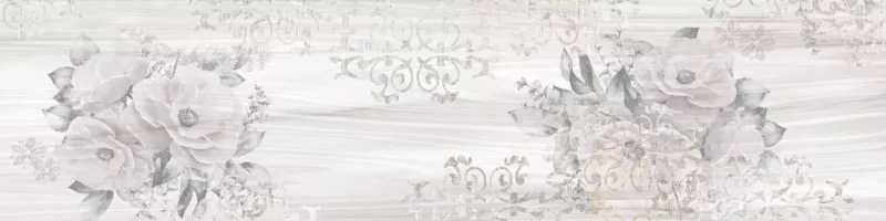 Декор ProGRES Ceramica Жаклин Деко серый светлый 20x80 781474 Декор ProGRES Ceramica Жаклин Деко серый светлый 20x80 781474