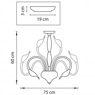 Люстра потолочная Lightstar Cigno Collo 751027