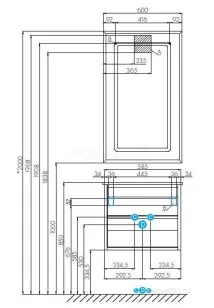Тумба под раковину Aquaton Римини 44.5x58.5x50 1A226601RN010