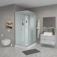 Душевая кабина Niagara Classic низкий поддон 13 см стекло матовое 100x80x215 NG-43085-14QP Душевая кабина Niagara Classic низкий поддон 13 см стекло матовое 100x80x215 NG-43085-14QP