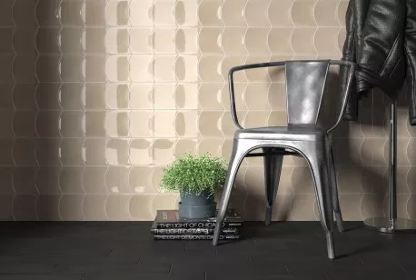 Плитка Equipe Wave Black 12x12 настенная 28842