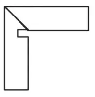 Плинтус Cerdomus Crete Battiscala Sx Rame Set 2pz 4.8x60 90994