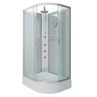 Душевая кабина Niagara Classic средний поддон 26 см стекло матовое 90x80x210-240 NG-33984-14LBKTG