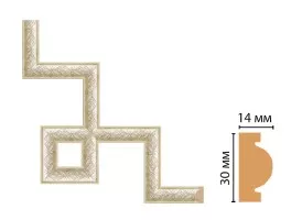 Декоративный угловой элемент Decomaster 157-3-937 (300x300 мм)