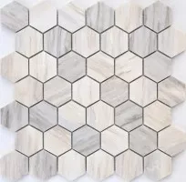 Мозаика Caramelle Mosaic Pietrine Hexagonal Nuvola Rosato Pol hex 28.9x29.2