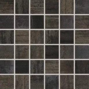 Мозаика Rako Rush черная 5x5 30x30 WDM06523