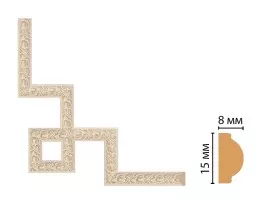 Декоративный угловой элемент Decomaster 130C-3-18D (200x200 мм)