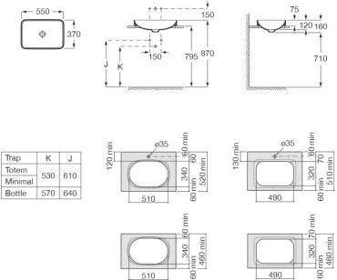 Раковина Roca Inspira square 327534630