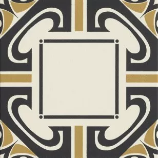 Керамогранит Ceramiche Grazia Althaus Dresda Nero/Ocra 20x20 AHD52