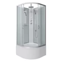 Душевая кабина Niagara Classic высокий поддон 40 см стекло матовое 80x80x210-240 NG-2307-14BKT
