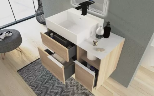База под раковину Cezares Space 90x45x50 Frassino scuro 55028