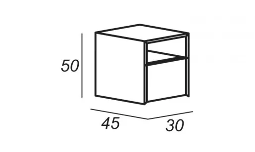 База под раковину Cezares Space 90x45x50 Frassino scuro 55028