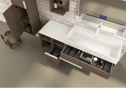 База под раковину Cezares Space 90x45x50 Frassino scuro 55028