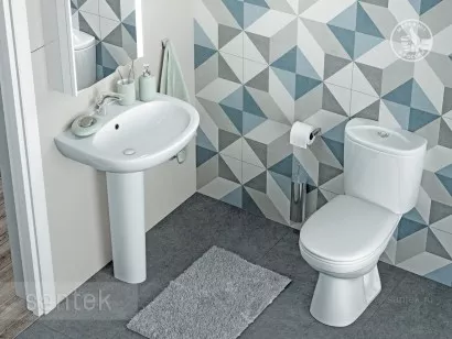 Унитаз-компакт Santek Анимо 63.5x38x74.5 1WH110032
