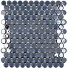 Стеклянная мозаика Vidrepur Circle 6005 Black Br 29.5x31