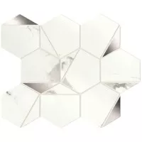 Мозаика Atlas Concorde Italy Marvel Shine Statuario Supremo Platino Hex Shiny 25.1x29 A4WV
