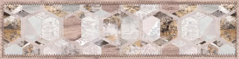 Декор ProGRES Ceramica Гексавуд Деко коричневый светлый 20x80 781264 Декор ProGRES Ceramica Гексавуд Деко коричневый светлый 20x80 781264