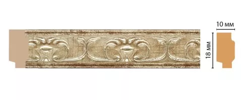 Молдинг Decomaster 158-127 ДМ (18x10x2400 мм)
