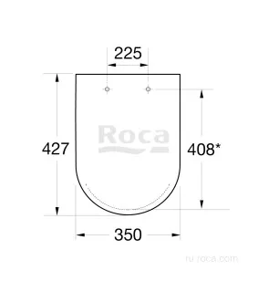 Сиденье для унитаза Roca The Gap 801732004