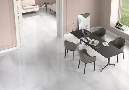 Керамогранит Ceradim Onyx Royal Cloud светло-серый полированный 60x120