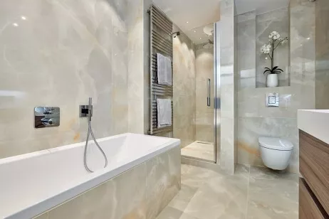 Керамогранит Ceradim Onyx Royal Cloud светло-серый полированный 60x120