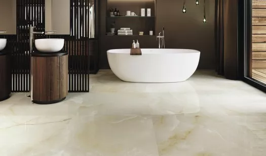 Керамогранит Ceradim Onyx Royal Cloud светло-серый полированный 60x120