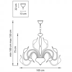 Люстра подвесная Lightstar Cigno Collo 751242