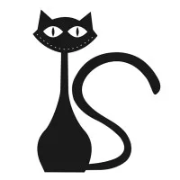 Декор Артвалентто Black Cat 1 10x10
