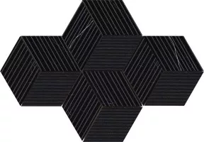 Мозаика Ceramiche Piemme Majestic Cube Royal Nero Nat 30x30 02646