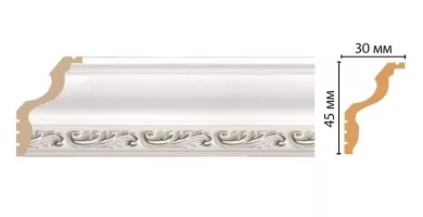 Карниз потолочный Decomaster 148B-60 ДМ (45x30x2400 мм)