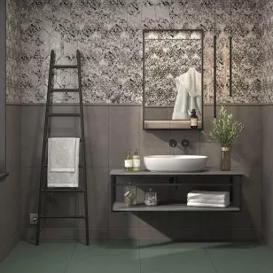 Плитка Kerama Marazzi Каламита серый матовый 14x34 35030