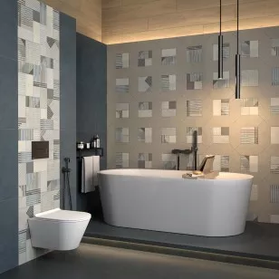Плитка Kerama Marazzi Каламита серый матовый 14x34 35030