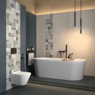 Плитка Kerama Marazzi Каламита серый матовый 14x34 35030