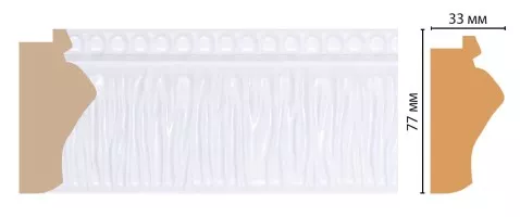 Багет Decomaster 527-114 (77x33x2900 мм) Багет Decomaster 527-114 (77x33x2900 мм)