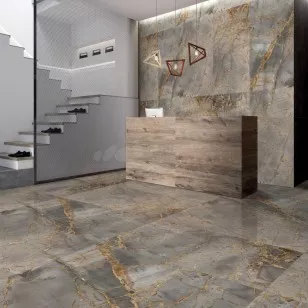 Керамогранит Geotiles Margot Blue Compacglass 90x90