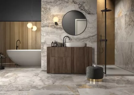 Керамогранит Geotiles Margot Blue Compacglass 90x90