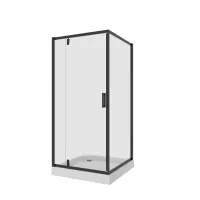 Душевое ограждение Niagara Nova квадрат дверь распашная 100x100x190 NG-6802-08 BLACK