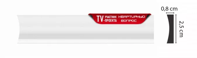 Молдинг гладкий Decomaster D046 ДМ (25x8x2000 мм)