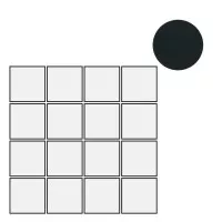 Мозаика Floor Gres B and W Marble Black High Glossy 6mm Mosaico 7.5x7.5 30x30 751195