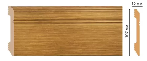 Плинтус напольный Decomaster D105-73 ДМ (107x12x2400 мм)