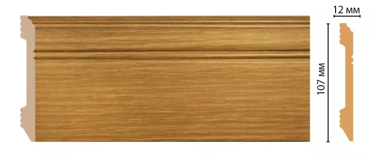 Плинтус напольный Decomaster D105-73 ДМ (107x12x2400 мм)