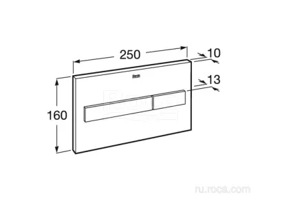 Кнопка смыва для инсталляции Roca PL-7 1x25x16 890088308