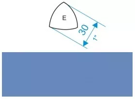 Специальный элемент Paradyz Gamma Niebieska E Mat. 3x3 