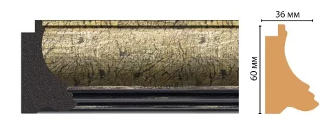 Багет Decomaster FM31-1 (60x36x2850 мм)