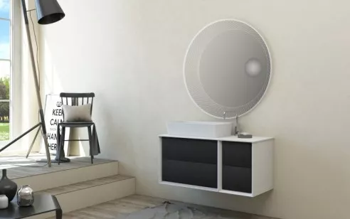 Раковина из искусственного мрамора Cezares Bellagio 71x6x46 Bianco opaco 50212