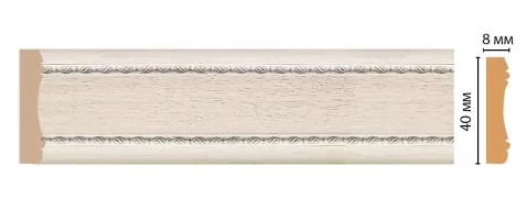 Молдинг Decomaster 187-14 (40x8x2400 мм)