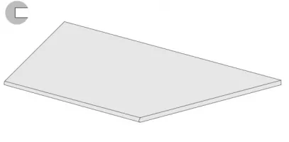 Ступень La Fabbrica Ca Foscari Gradone 40 Lino Dx 20 mm Rett 40x120 94334