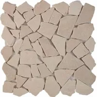 Мозаика Pixmosaic Каменная мозаика из мрамора Cream Marfil на сетке 30.5x30.5 PIX261